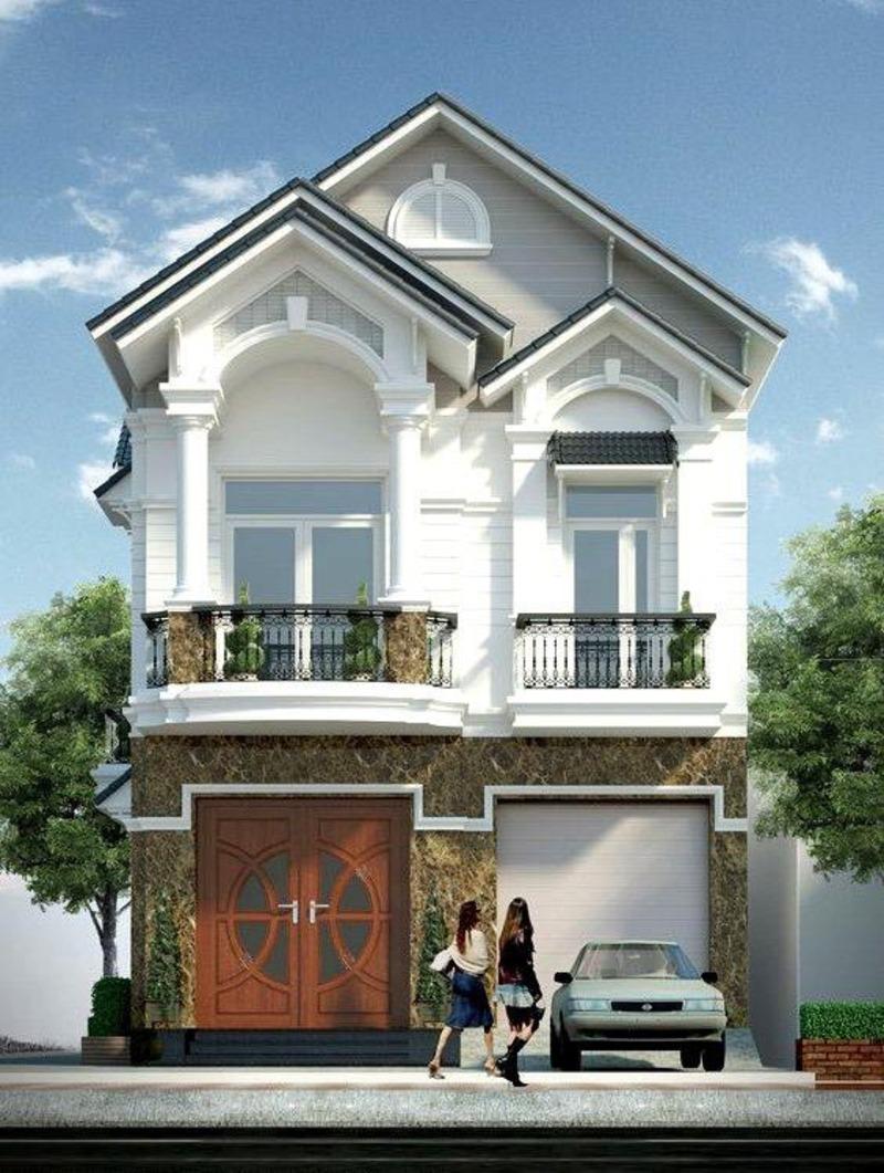 Mẫu thiết kế nhà rộng 7m dài 11m 2 tầng sẽ bố trí khoảng 3 đến 4 phòng ngủ