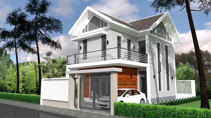 Mẫu thiết kế nhà rộng 7m dài 11m mái Thái sang trọng