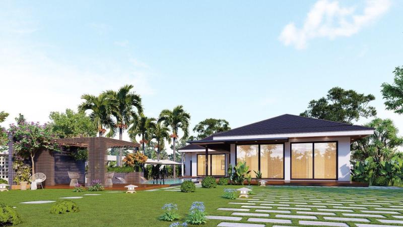 Nhà vườn 10x20m có tính thẩm mỹ cao