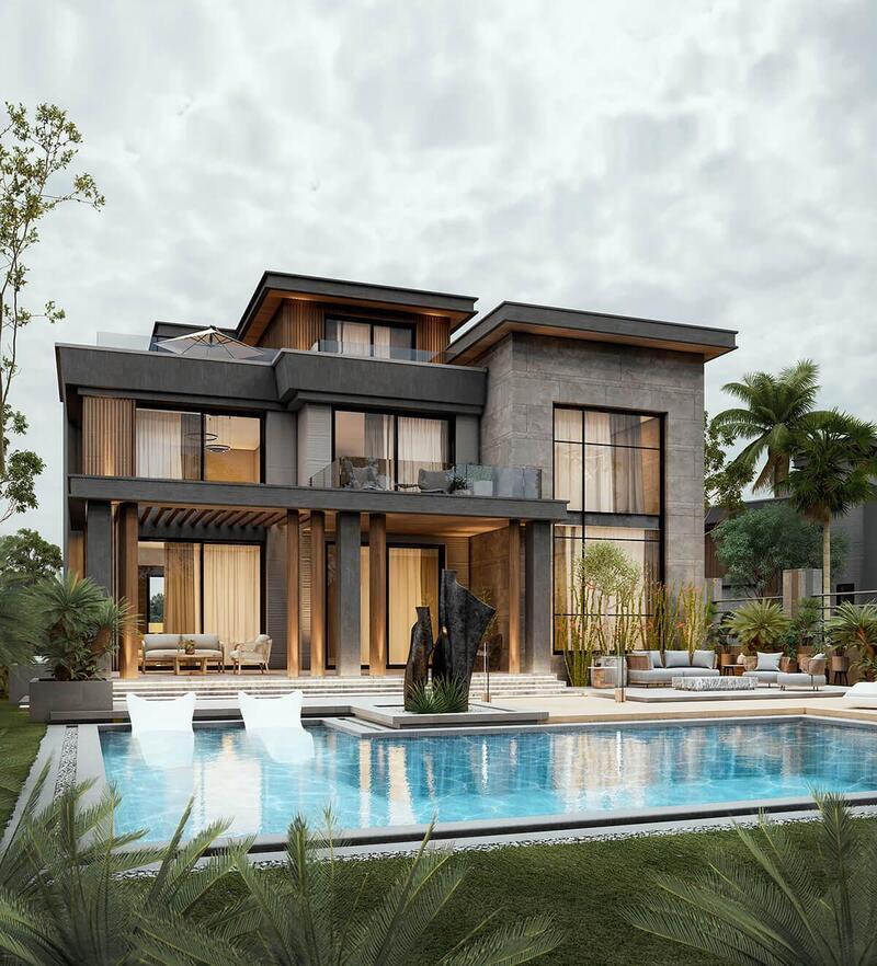 Lối thiết kế mở giữa nội thất với hồ bơi ngoài trời tạo sự kết nối liền mạch và hài hòa với thiên nhiên