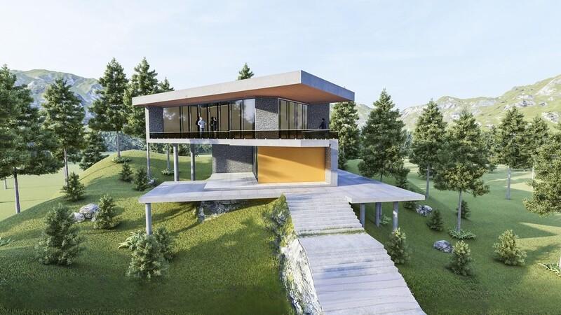 Mẫu thiết kế nhà vườn luôn đề cao sự kết nối giữa không gian ngoại thất với nội thất