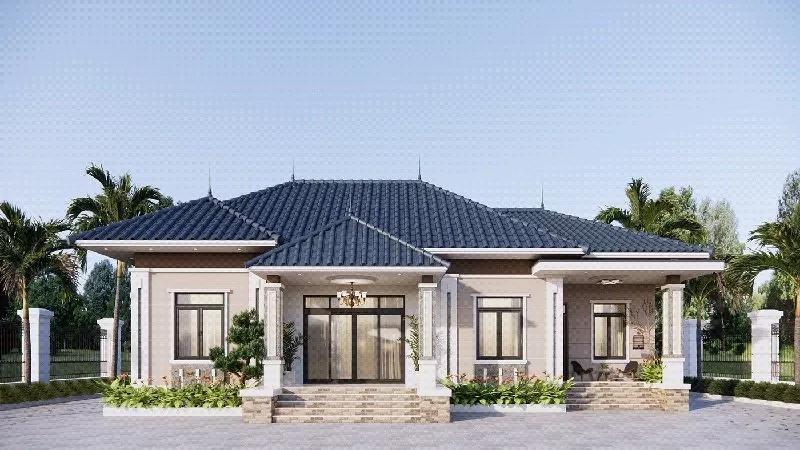 Mẫu nhà vuông 10x10 1 tầng hiện đại được nhiều gia chủ lựa chọn