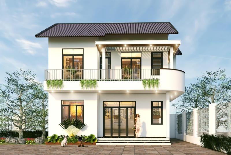 Chiêm ngưỡng mẫu thiết kế nhà biệt thự vuông 10x10 2 tầng cao cấp