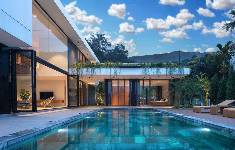 Mẫu thiết kế không gian sân vườn theo phong cách Á Đông hiện đại