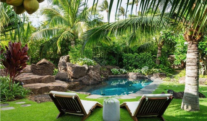 Mẫu thiết kế sân vườn đẹp theo phong cách kiến trúc nhiệt đới