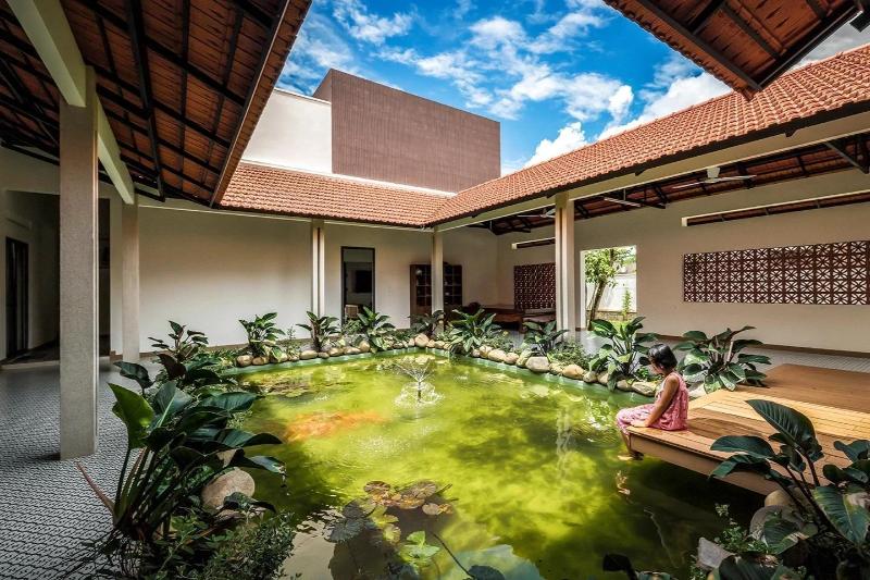 Mẫu thiết kế nhà 3 gian 2 trái miền Bắc sử dụng chất liệu gạch ngói để lợp mái