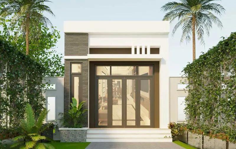 Mẫu nhà cấp 4 nông thôn 250 triệu có chi phí xây dựng thấp