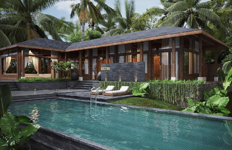 Mẫu nhà gỗ sân vườn dạng biệt thự cao cấp có mực chi phí cao