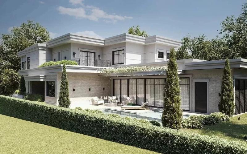 Mẫu thiết kế nhà 100m2 có sân vườn không gian mở thông thoáng khi có ít vách ngăn