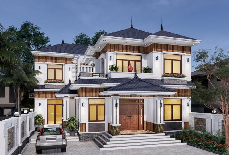 35+ Thiết kế nhà mặt tiền 12m sâu 10m tối ưu chi phí 2026