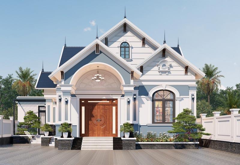 Mẫu nhà mái Thái mặt tiền 12m sâu 10m chống nóng và chống ẩm mốc tốt