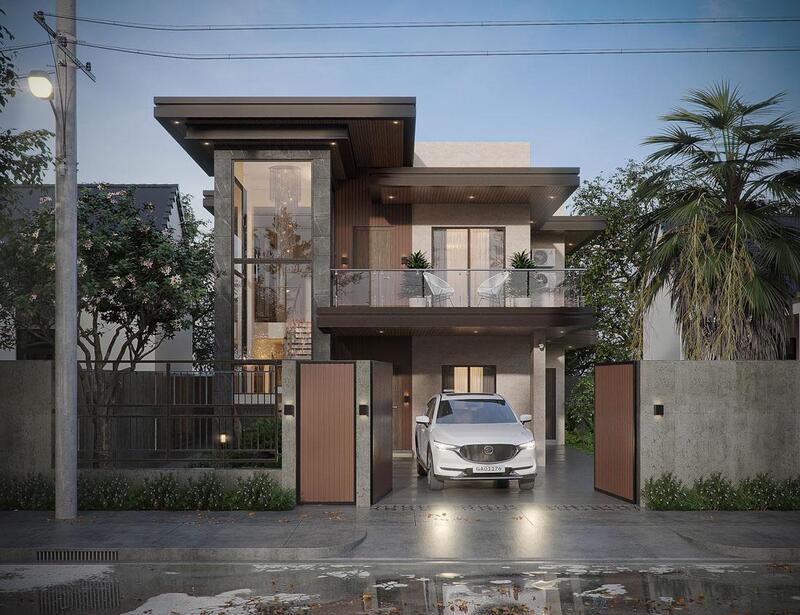 Mẫu nhà phố 2 tầng phù hợp với nhiều diện tích đất và phong cách kiến trúc khác nhau