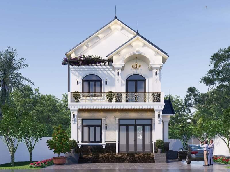 Mẫu nhà phố mái Thái mang vẻ đẹp hài hòa, kết hợp tốt giữa thẩm mỹ và công năng sử dụng