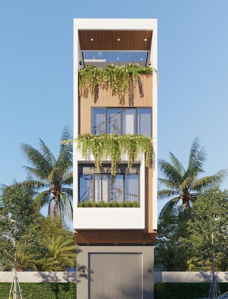 Mẫu thiết kế nhà phố mặt tiền 4m với bố cục khoa học, giúp tối ưu diện tích sử dụng