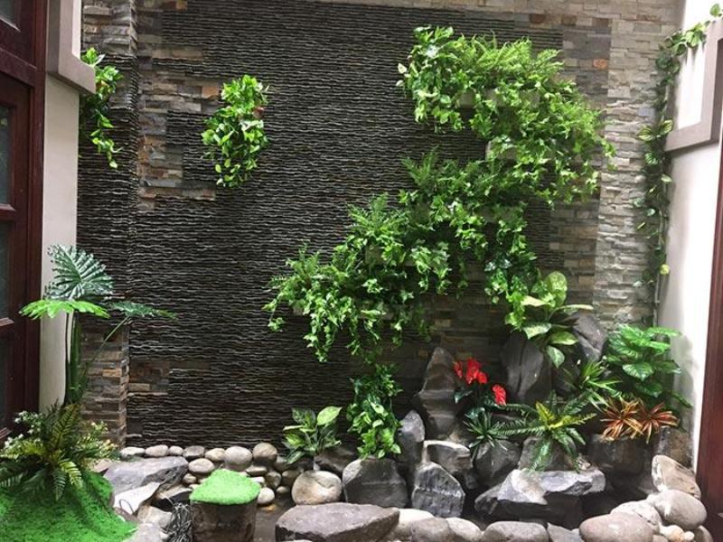 Bố trí tiểu cảnh sân vườn mini phù hợp với không gian ngôi nhà
