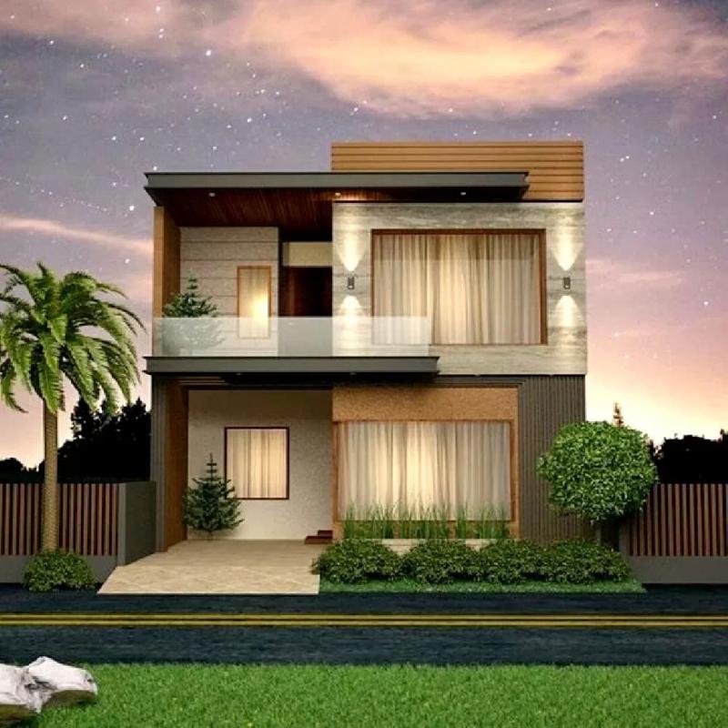 Mẫu nhà 2 tầng 8x10m tối giản, thanh lịch nên được nhiều gia chủ đánh giá cao