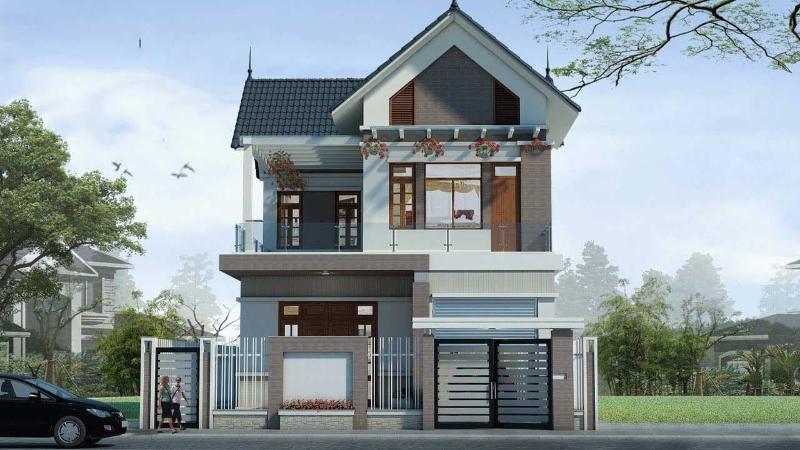 Chiêm ngưỡng mẫu thiết kế nhà 2 tầng 8x10m phong cách hiện đại cực kỳ đẹp mắt