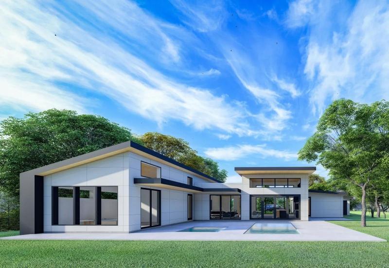 Mẫu nhà cấp chữ L 300 triệu mái Thái có thời gian thi công nhanh