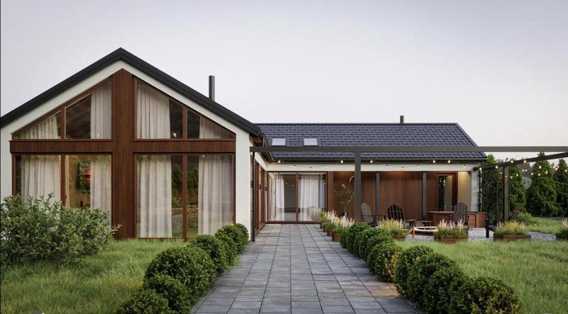 Mẫu thiết kế nhà cấp 4 chữ L giá 300 triệu theo phong cách Bắc Âu