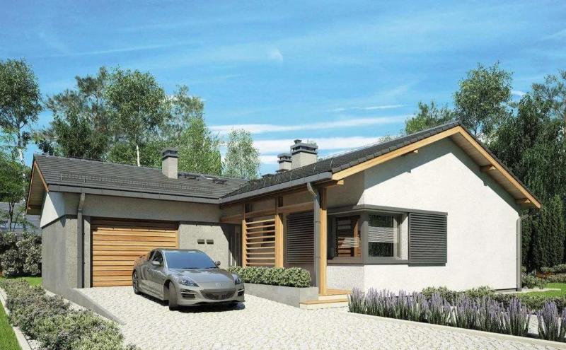 Mẫu nhà cấp 4 chữ L chi phí 300 triệu phong cách Bắc Âu với tone màu sáng làm chủ đạo