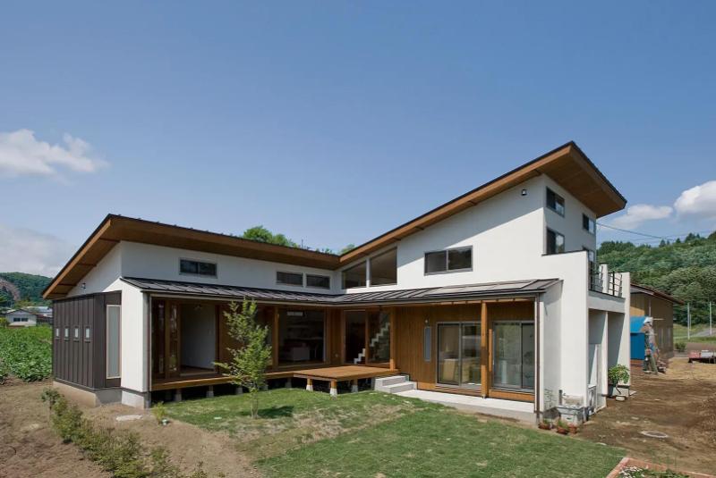 Thiết kế độc đáo của các mẫu nhà cấp 4 chữ L 300 triệu mái lệch