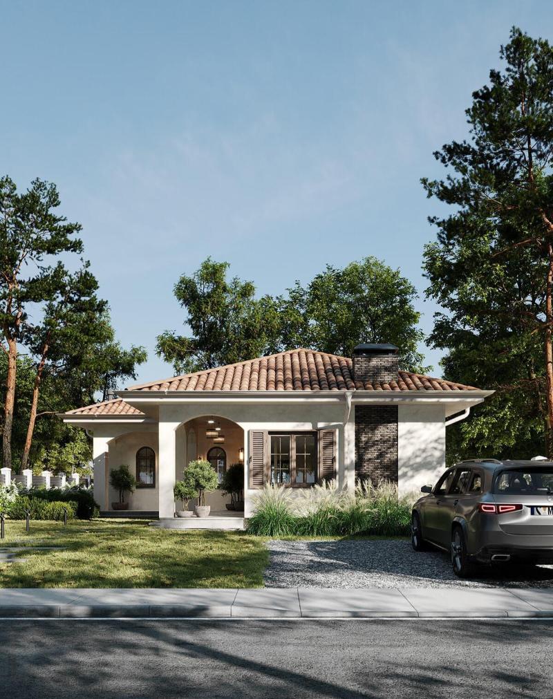 Mẫu thiết kế mái Nhật vô cùng phù hợp với nhà 1 tầng