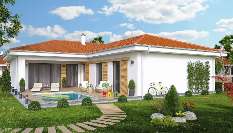 Mẫu nhà mái ngói 1 tầng đẹp có thêm không gian sân vườn gần gũi với thiên nhiên