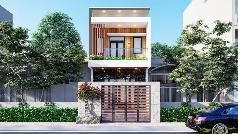 Mẫu thiết kế nhà 2 phòng ngủ 1 trệt 1 lầu phù hợp với gia đình ít người