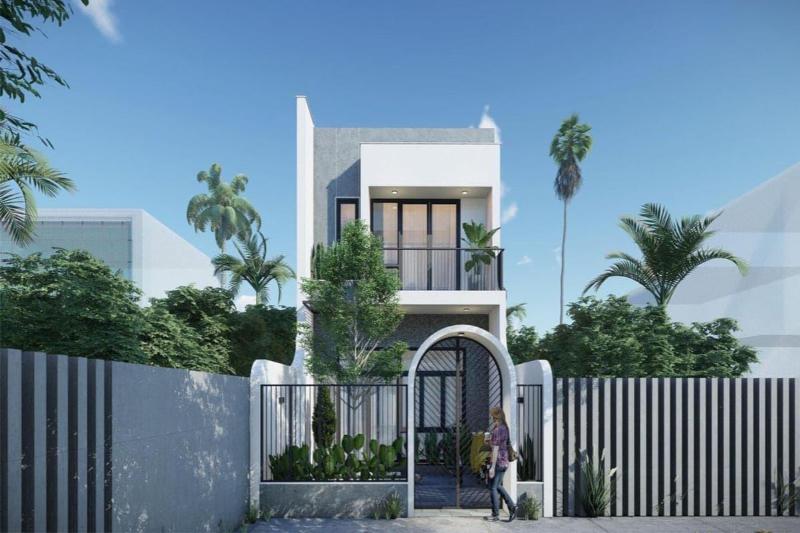 Mẫu nhà 1 trệt 1 lầu có 2 phòng ngủ với đầy đủ các tiện ích cơ bản