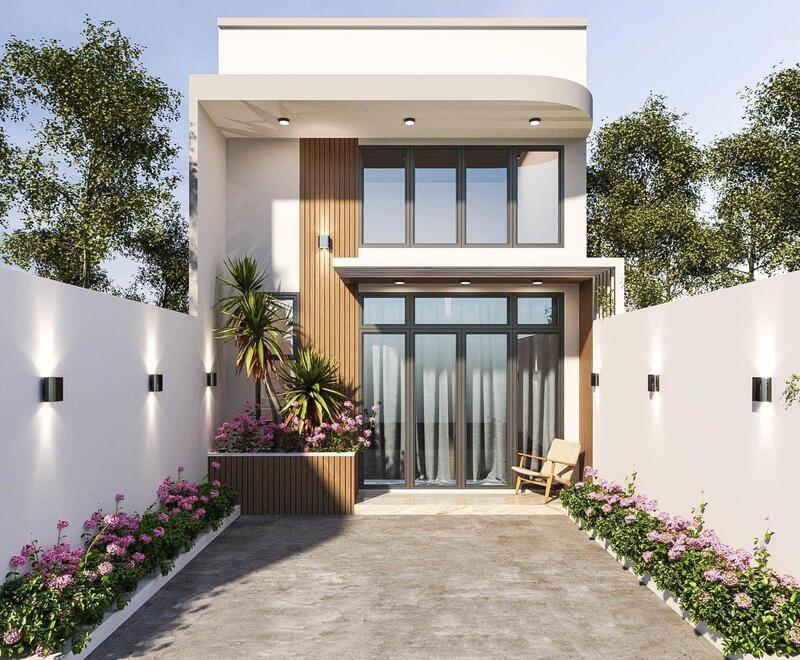 Mẫu nhà cấp 4 3 phòng ngủ gác lửng 5x20 mang lại cảm giác thoáng đãng