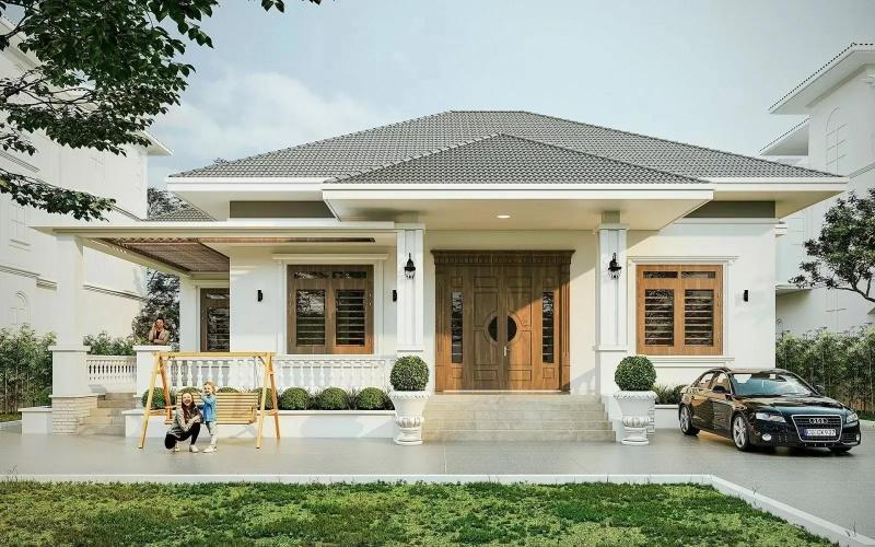 50+ Mẫu nhà mái Nhật 1 tầng 4 phòng ngủ ấn tượng năm 2026