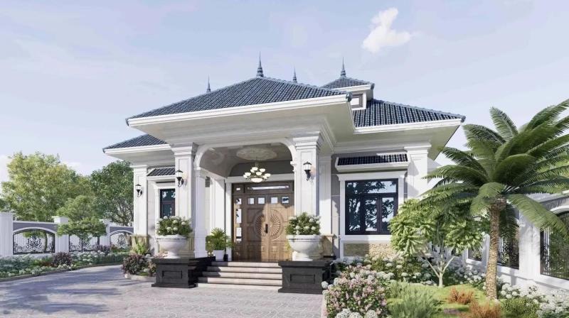 Bố trí thêm không gian sân vườn hoặc sân trước nhà để phục vụ các thành viên trong gia đình