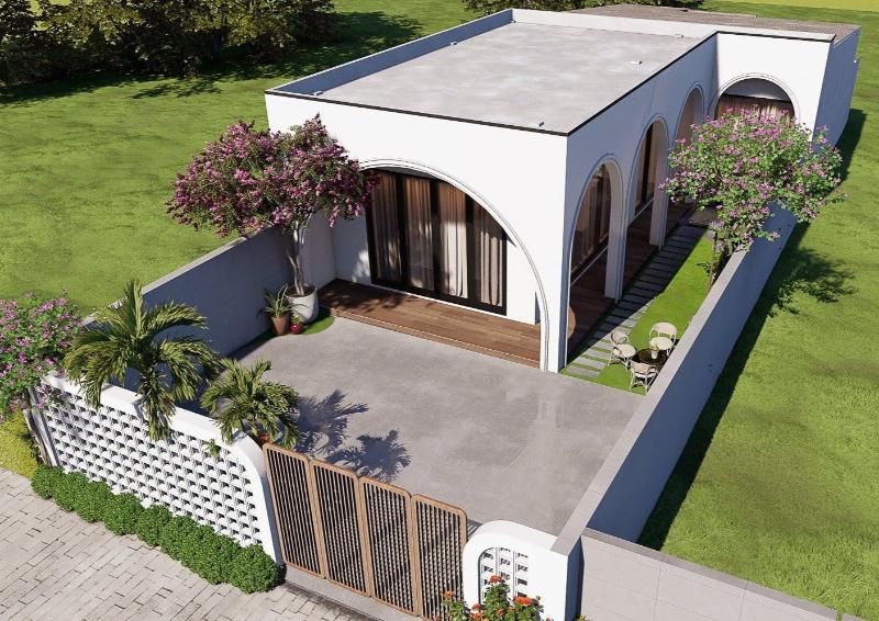 Mẫu nhà ống 1 tầng 6x20m kiến tạo không gian sống gần gũi với thiên nhiên