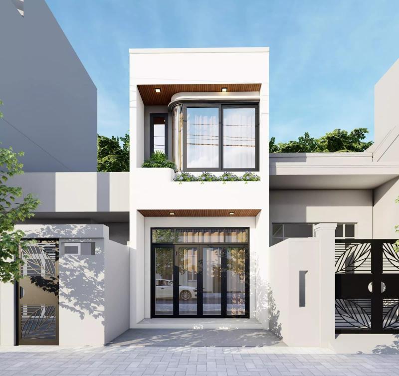 Mẫu thiết kế nhà 1 trệt 1 lầu 5x10m mái bằng với nhiều ưu điểm ấn tượng