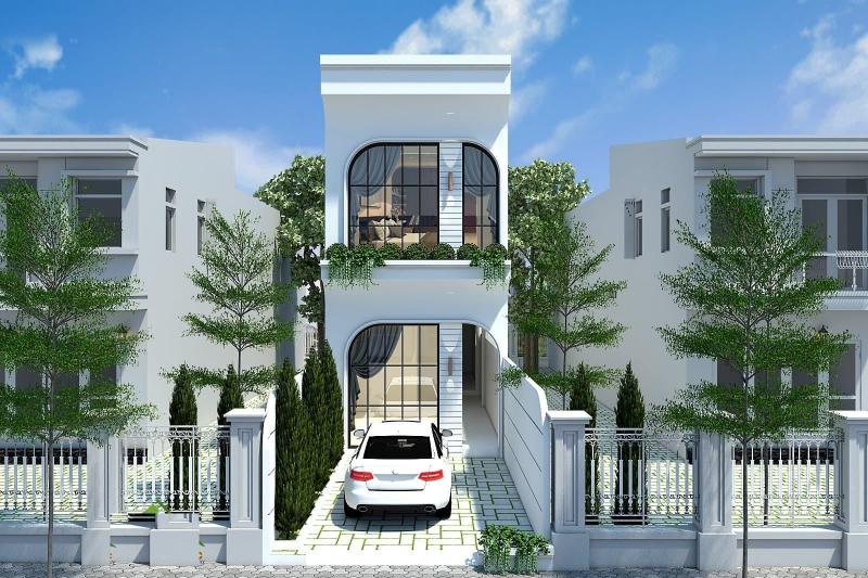 Mẫu nhà 1 trệt 1 lầu 5x10m phong cách hiện đại với vẻ ngoài trẻ trung, năng động