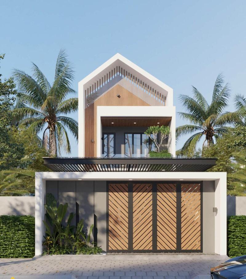 Mẫu nhà 2 tầng 3 phòng ngủ mái Thái 80m2 sở hữu nhiều ưu điểm nổi bật