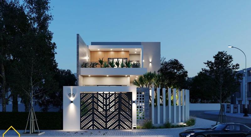 Mẫu thiết kế nhà 2 tầng 50m2 3 phòng ngủ được nhiều gia đình lựa chọn