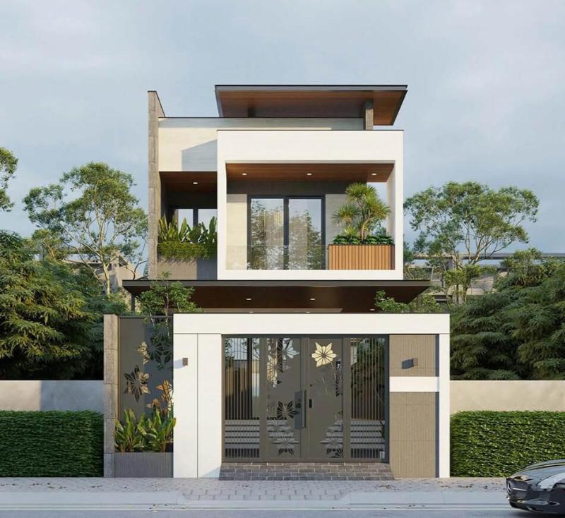 Tối ưu về bản thiết kế nhà 2 tầng 50m2 3 phòng ngủ