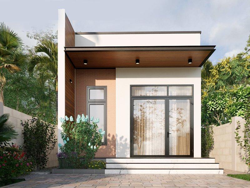 Mẫu nhà cấp 4 diện tích 35m2 phù hợp với phong cách tối giản