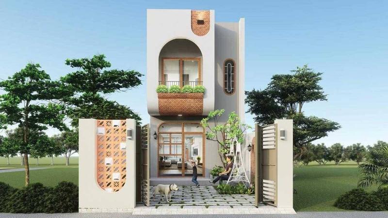 Mẫu thiết kế nhà 2 tầng 5x12m sở hữu thẩm mỹ ấn tượng