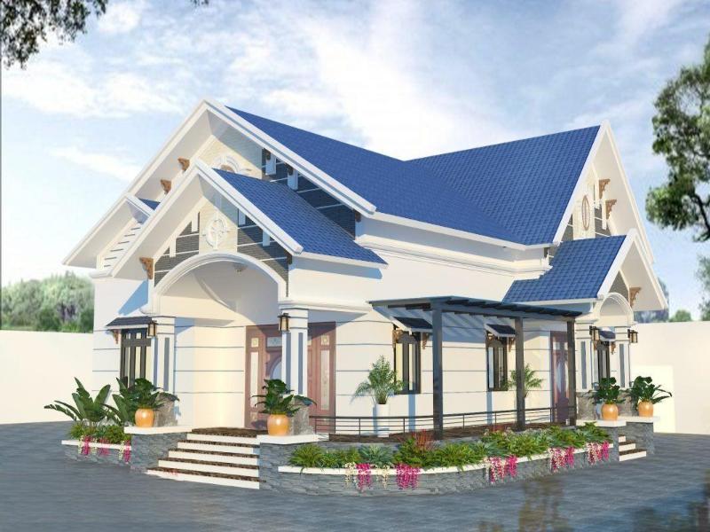 Mẫu nhà cấp 4 3 phòng ngủ chữ L 6x15m đảm bảo yếu tố phong thủy