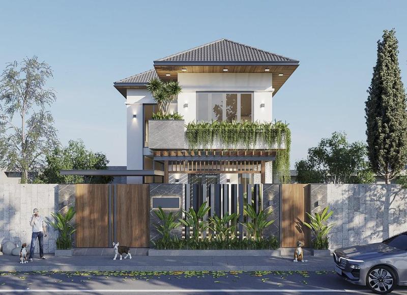 30+ Mẫu thiết kế nhà chữ L 2 tầng 60m2 được yêu thích nhất 2026