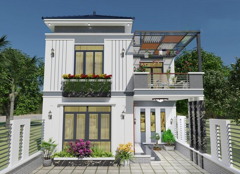 Theo dõi sát sao tiến độ thi công nhà chữ L 2 tầng 60m2