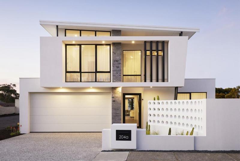 Mẫu nhà mặt tiền 12m sâu 8m phong cách hiện đại tận dụng tối đa diện tích sử dụng