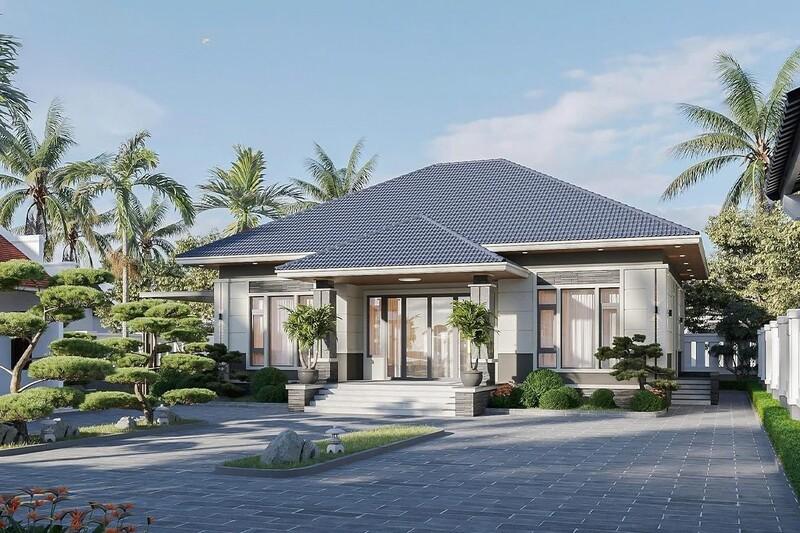 Mẫu thiết kế nhà mặt tiền 8m sâu 10m 1 tầng phù hợp với gia đình trẻ