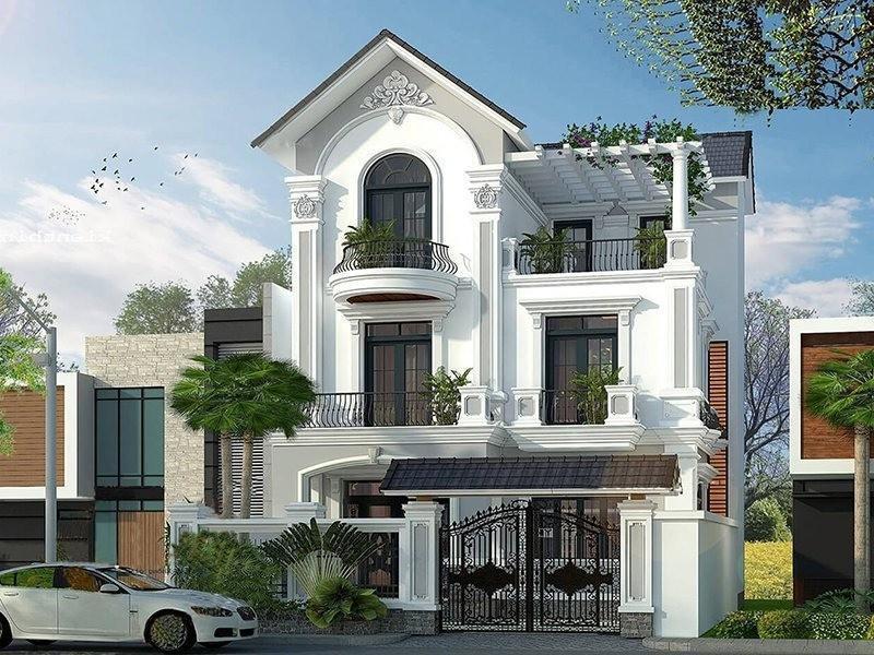 Mẫu thiết kế nhà mặt tiền 8m sâu 15m 3 tầng đáp ứng hầu hết các nhu cầu sử dụng cơ bản