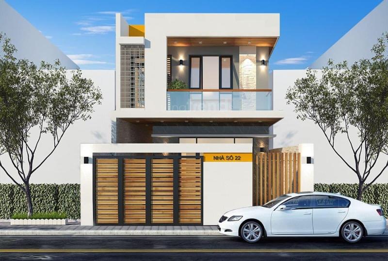 Mẫu nhà mặt tiền 8m sâu 15m 2 tầng với diện tích sử dụng rộng rãi