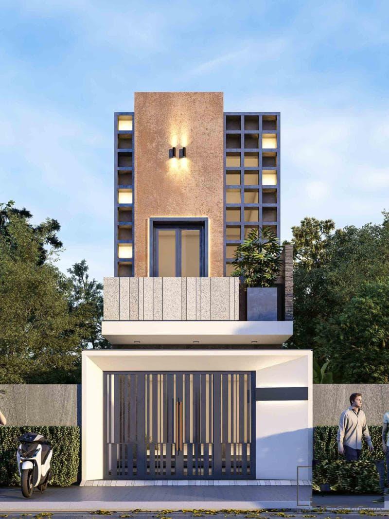 Mẫu thiết kế nhà ngang 6m dài 15m tối giản sử dụng các tone màu chủ đạo nhẹ nhàng