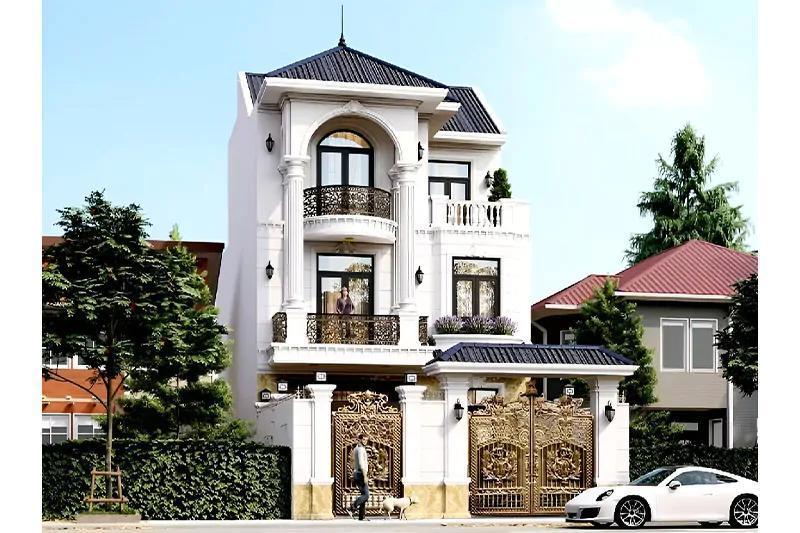 Mẫu thiết kế nhà biệt thự rộng 7m dài 15m sở hữu diện mạo ấn tượng