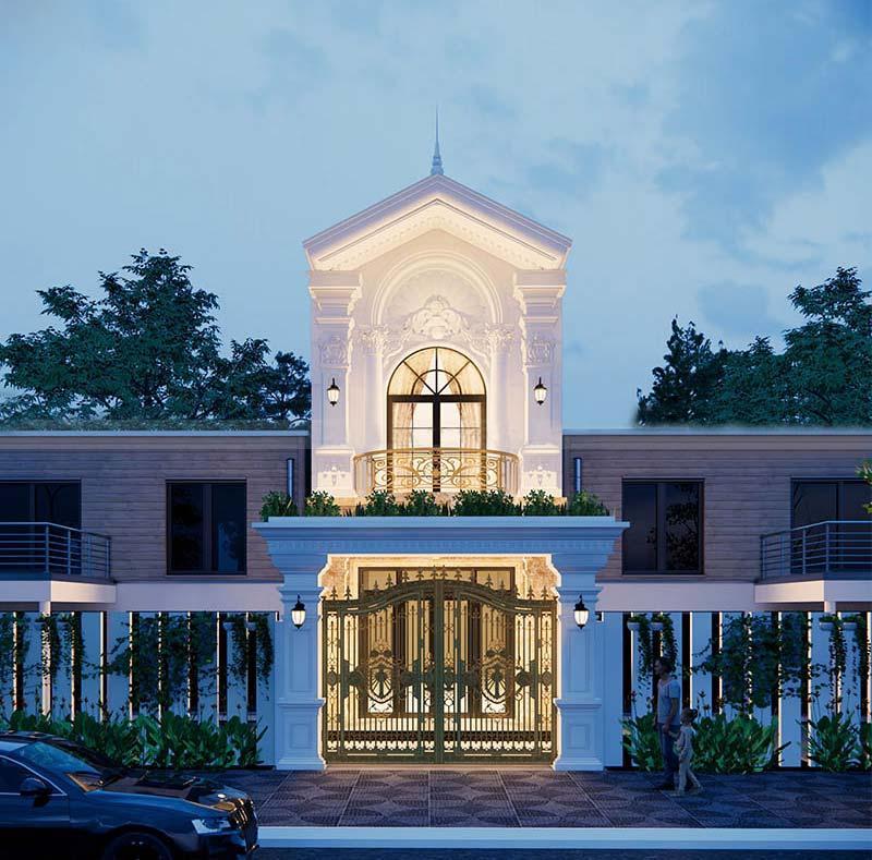 Ý tưởng xây nhà 1 trệt 1 lầu 500 triệu tân cổ điển được nhiều gia chủ lựa chọn